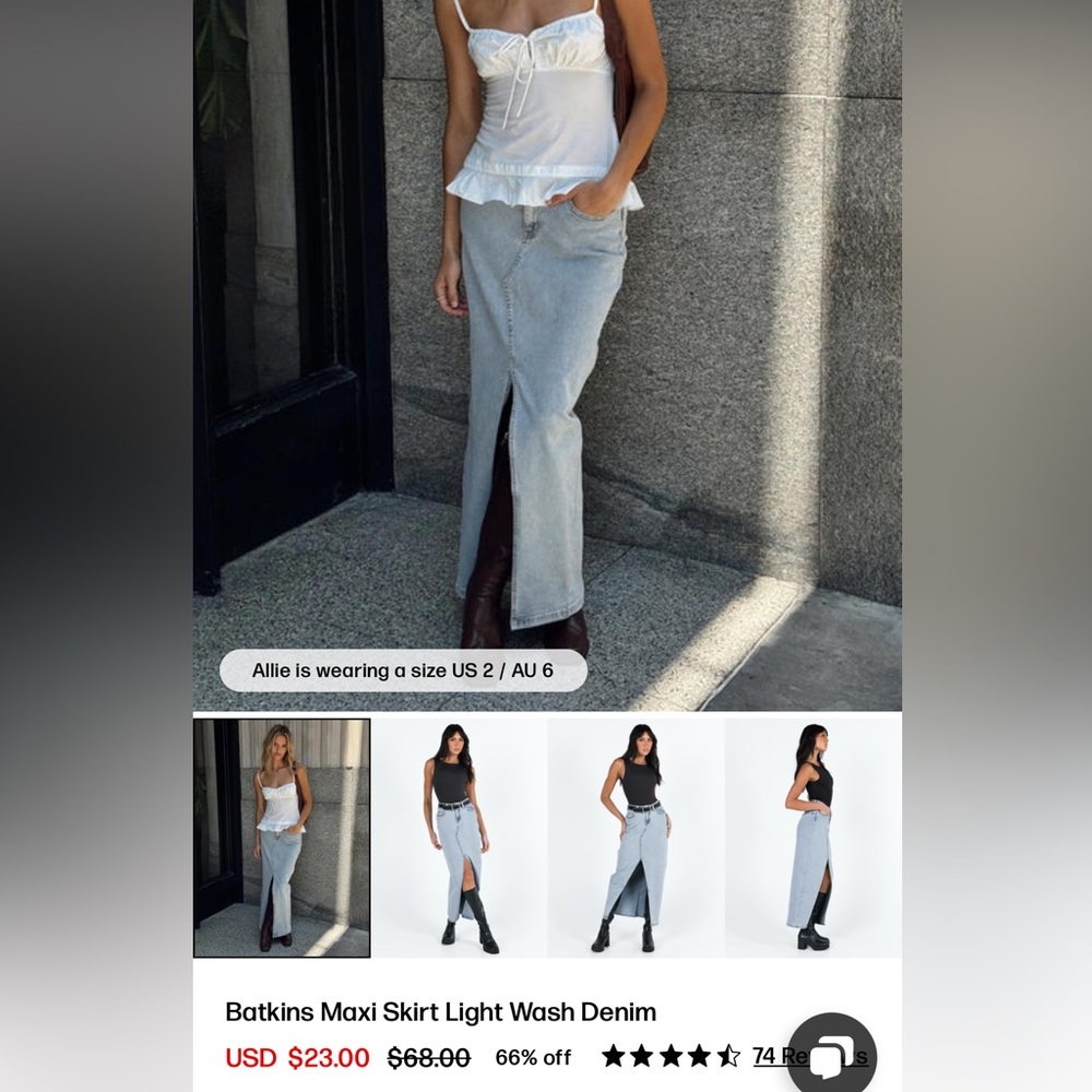 Princess Polly Light Blue Denim Jeans